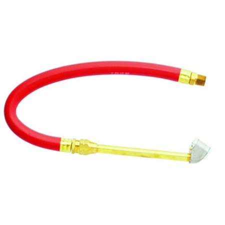 MILTON INDUSTRIES Dual Head 12 in. Hose Whip, 1/4 in. 527